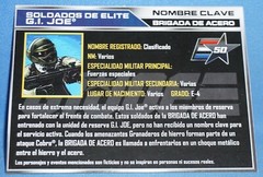 G.I. Joe 2011 STEEL BRIGADE (V3A) PORTUGUESE FILE CARDS (3) Cards 3.75″