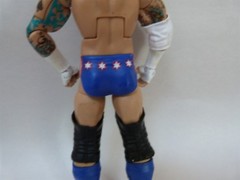 RARE 2012 Mattel WWE Elite Collection Series 20 CM Punk Figure Blue Shorts 7″