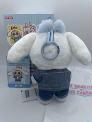 Pop Mart The Monsters x Sanrio Labubu Cinnamoroll Plush Doll Pendant New OpenBox