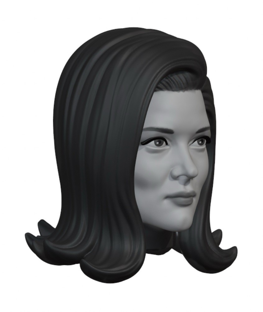 Apeeling Lady Custom Action Figure Head 1:9 or 1:6 Mego