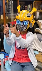 New 1:1 Wearable Mask Killerbody Bumblebee Helmet Voice Control Xmas Gifts