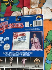 WWE Superstars LJN Jesse Ventura Exclusive Blue Card Retro SERIES 2 In Hand
