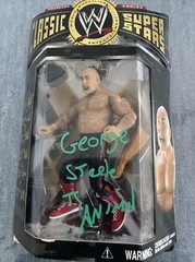 George The Animal Steele Autograph Hand Signed WWE Classic Green Ink SALE $199