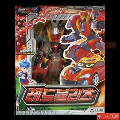 Metal Cardbot S RED BLITZ Redblitz Transforming Robot Figure Sports Car Toy 2024