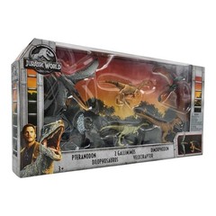 2017 Jurassic World 6 Pck Pteranodon 2 Gallimimus Dimorphodon Velociraptor FVP51
