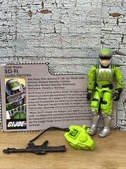 GI Joe Sci Fi 1986 100% Complete Laser Trooper Card