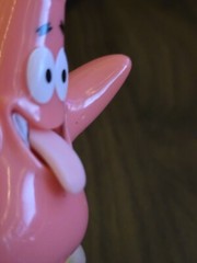 Spongebob Patrick Star Sonic Push Button Pop Out Tongue Figure