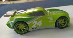 Disney Pixar Chase Racelott VITOLINE #24 Pull Back & Go Car Diecast 1:43. 48