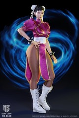 MS-015C: Star Man 1/6 Street Fighter Chun-li Female Action Figure (Purple Ver.)