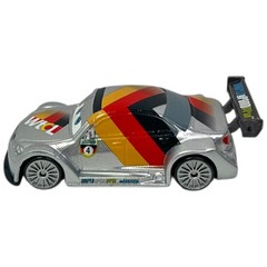 Disney Cars Max Schnell Metallic Silver 1:55 Die-Cast Car Vehicle Pixar Mattel