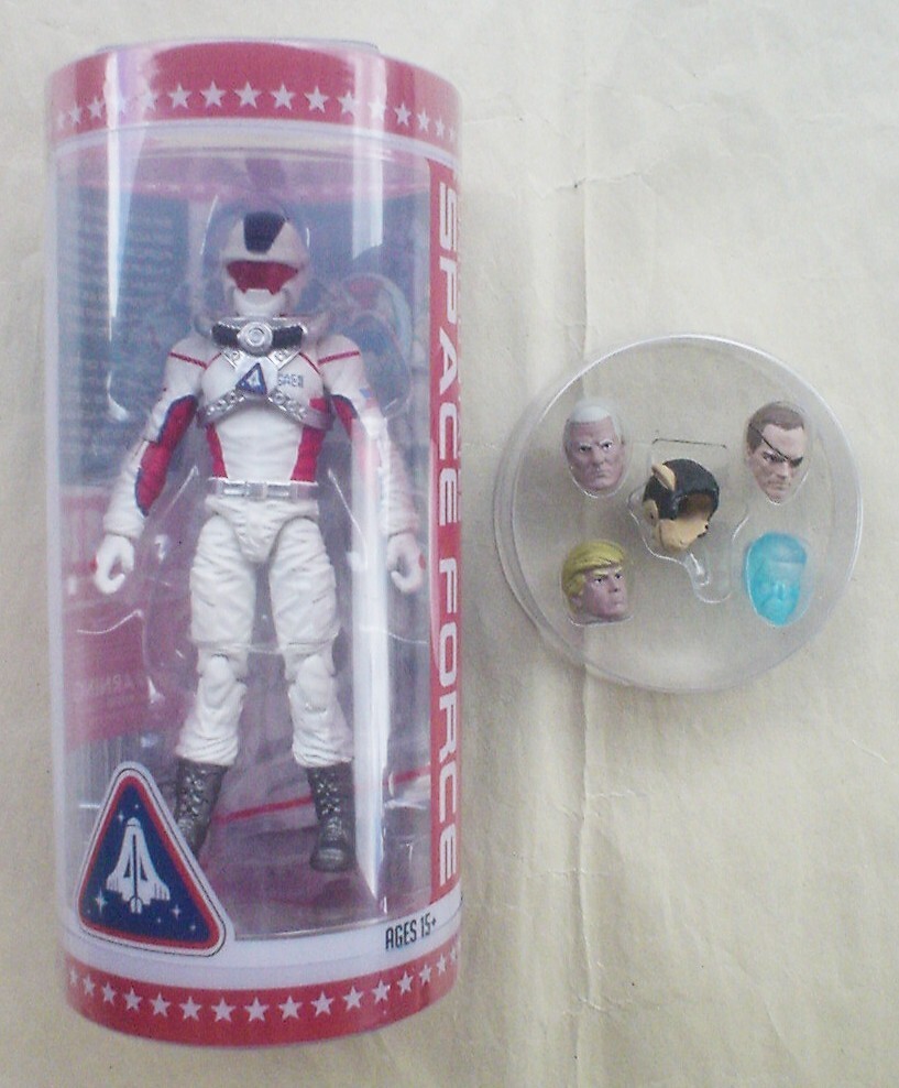 United States SPACE FORCE RED Amazo Toys 4″ in 1:18 Trump figure Eagle Marauder