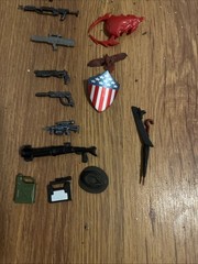 Toy Figure Weapons, Assault Riles, Pistol, Machine Guns.