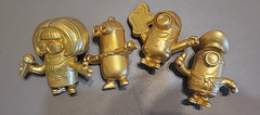 Despicable Me Minions Lot Gold Figures Golden McDonalds