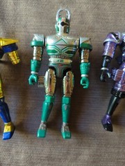 BeetleBorgs 6″ Action Figure Lot Of 3 Gold Purple Green incomplete