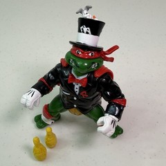 Vintage TMNT Raph The Magnificent Magician Figure Bodacious Birthday 1992