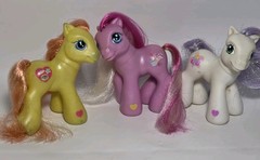 Lot of 3 Vtg My Little Pony MLP G3 Baby Goody Gumdrop Penny Candy & Butter Drop