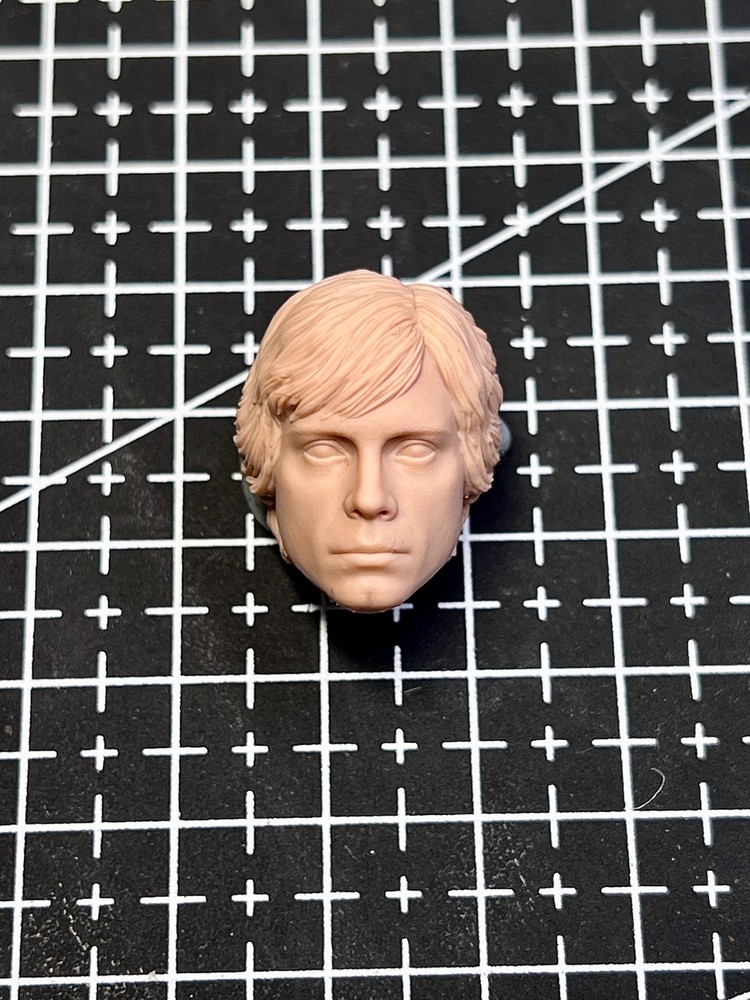 1/12 1/4 1/6 1/18 Unpainted Luke Young Mark Hamill Head Carved Model Toys