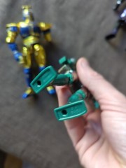 BeetleBorgs 6″ Action Figure Lot Of 3 Gold Purple Green incomplete