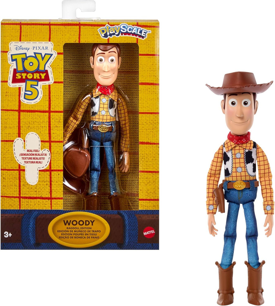 ​Disney and Pixar Toy Story 5 Ragdoll Edition Woody 7″ Playscale Action Figure
