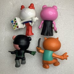 PIGGY Minifigure Collectible Figure Mini Toon Phat Mojo PVC Set of 4 Some Marks