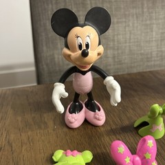 Disney Minnie Mouse Bowtique Dress Up Doll Snap N’ Style Lot of 3 with Clothes