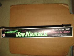 Mego Vintage 12” 1970 Joe Namath, Uniform, Stand, Booklet, Original Box