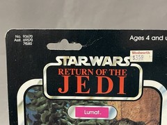 1983 Kenner Star Wars Lumat Ewok ROTJ 79-C Back MOC Cut POP Last 17