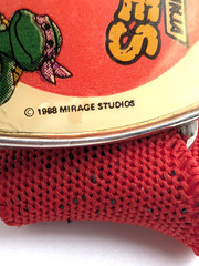 Vintage 1988 TMNT Belt Lee Officially Licensed Mirage Studios Kids Red Elastic