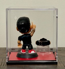WWE Zuru Ballers SET of 4 RARE figures in Display cases w/championship belts