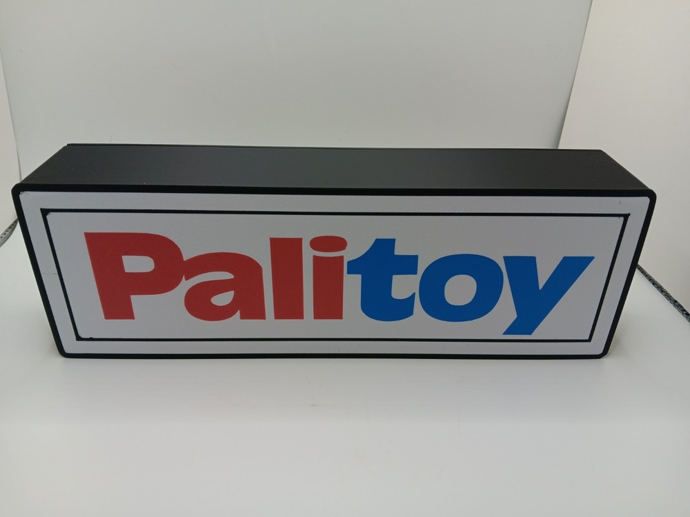Retro Palitoy logo lightbox sign for Star Wars / GI Joe collection display