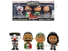 “BIG HEADZ” SERIES 4 COLLECTOR’S EDITION 4-PACK FIGURES BY HOMIES 20486