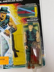 G.I. Joe ARAH Muskrat v1 Series 7 MOC Hasbro 1988 UPC CUT READ