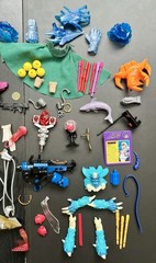 Vintage 90’s Toy Biz X-Men Marvel Action Figure Accessories & Parts 2.2 LB Lot!