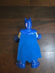 Mattel 10” Batman Action Figure Blue Gray Yellow Black w/ Cape Plastic 2018