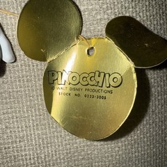 9 1/2” Dakin Disney PINNOCHIO Figure w/ Hang Tag Vintage 1960s