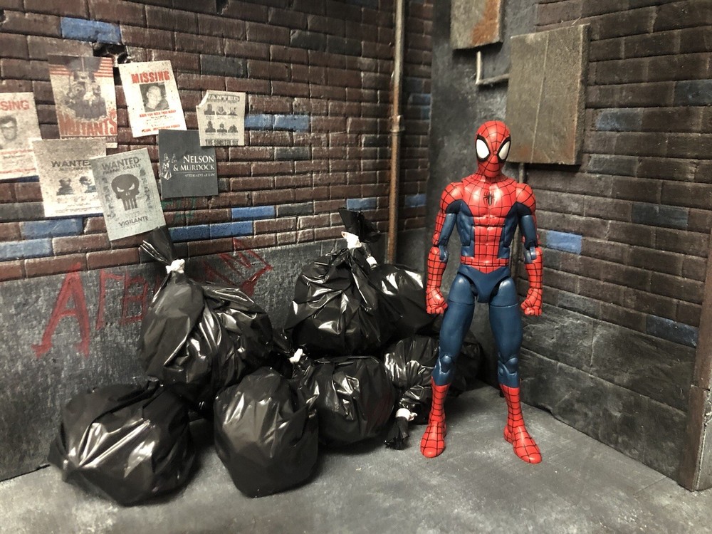 1:12 Scale Garbage Bag Prop Lot Diorama Action Figure Photography