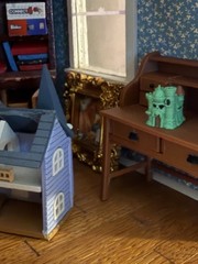 Mini Castle Gray Skull 1/10 Scale Diorama Terrain Tabletop RPG Miniature He-Man