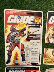 G.I. Joe File Cards Card Backs Snow Job Recondo Lot Of 5 Vintage 80s