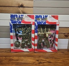 US SERVICEMAN MEMORIAL COLLECTION Marine & Army Scout Uniform Lot of 2 Sealed