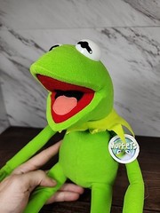 Vintage Kermit the Frog Nanco Plush Posable Bendable Muppets Jim Henson 16″ Long
