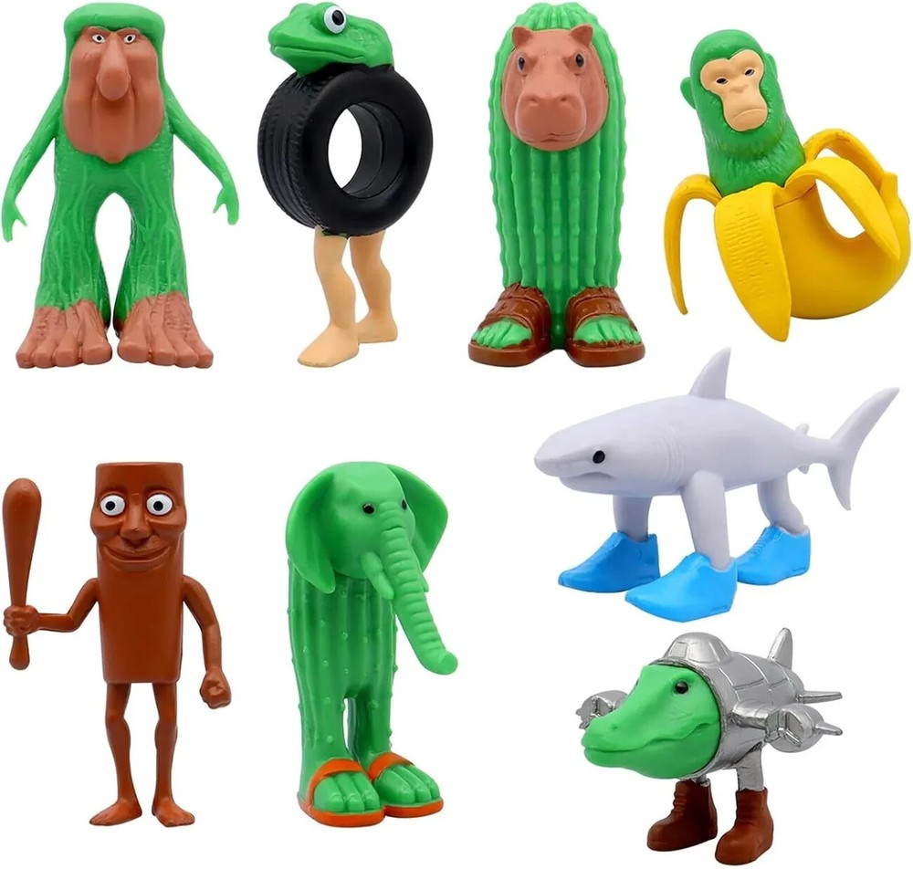 8/24pcs Italian Brainrot Meme Toy Set Figures Tung Tung Sahur Tralalero Tralala