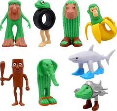 8/24pcs Italian Brainrot Meme Toy Set Figures Tung Tung Sahur Tralalero Tralala