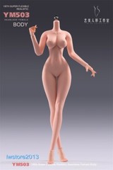 YM503 1/6 Medium Breast Thin Waist Girl 12″ Female Action Figure Body Hands Foot