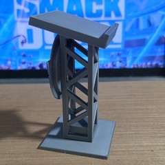 WWE Mattel Elite RAW/SMACKDOWN Anonymous General Manager Podium Accessory Bundle