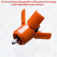 for MG 1/100 Sazabi ver ka Fin Funnel CJ Model Silver/Gold Muzzle Thruster Set