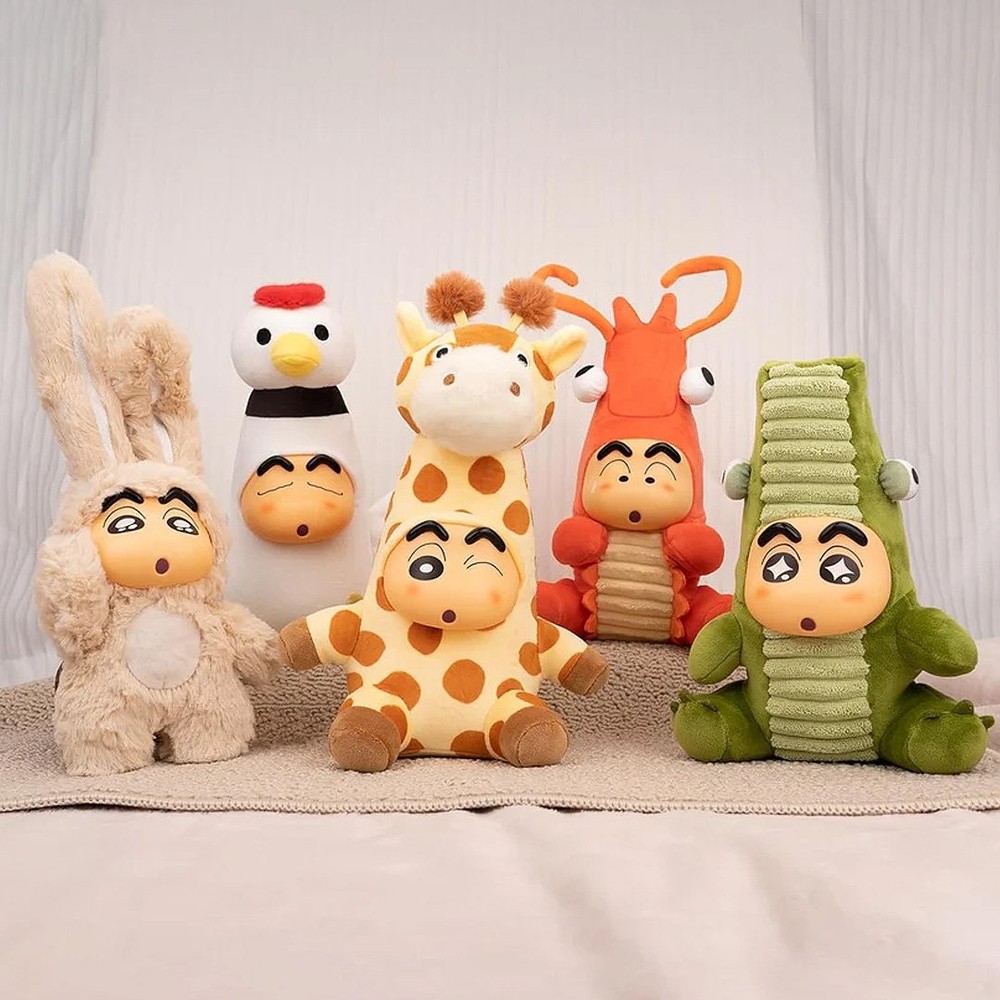 Crayon Shin-chan Growing Fun Series Plush Blind Box, Charm, Mystery Box