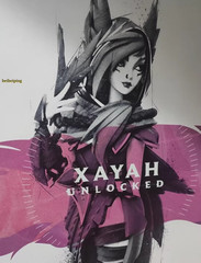 Official LoL League of Legends 26CM XAYAH Figure Model Statue Toy 26cm Xmas Gift