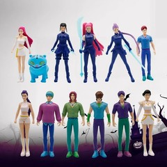 K-pop Demon Hunters Action Figure Toy Derpys Tiger Rumi Mira Zoey Sussy Figurine
