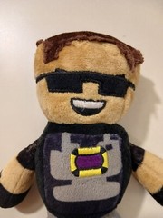 Tube Heroes Sky Does Minecraft Plush Doll Figure YouTube Minecraft Gamer 8″ EUC