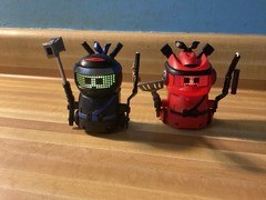 Ninja Bots Spin Master Set of 2 Tested and Working